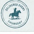 Delivered every Thursday stamp